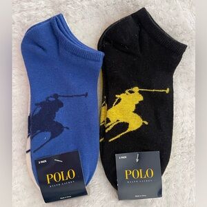 Men’s Polo Ralph Lauren Low Cut 6 pair of Socks ** 1 pair has spot**